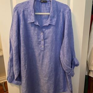Jones New York blue tunic top 2X